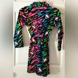 Monster High Robe monster high | Pajamas | Monster High Robe Girls Medium 78 Soft Plush ...